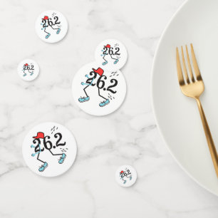 Funny 26.2 Marathon Runner Table Confetti