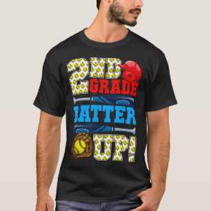 Funny 2nd Grade Tter Up Softll First Day Of School T-Shirt