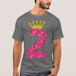 Funny 2nd Party Number 2 Year Old Girls 2nd Birthd T-Shirt