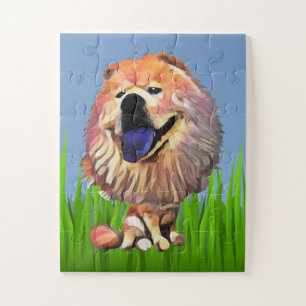 Funny 30 Piece Chow Chow Dog Puzzle for Kids
