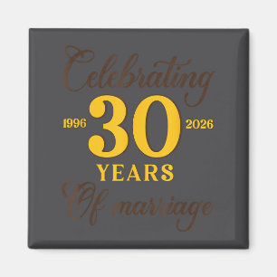 Funny 30 Years Of Marriage 1996 30th Wedding Anniv Magnet