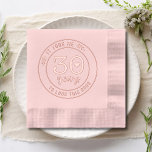 Funny 30th Birthday Party Thirty Thirtieth Foil Napkins<br><div class="desc">Funny 30th Birthday Party Thirty Thirtieth Foil Stamped Paper Napkins features the text "It took me 30 years to look this good" in modern script typography accented with floral leaves and a simple love heart. Perfect for thirtieth birthday party celebrations. Created by Evco Studio www.zazzle.com/store/evcostudio</div>