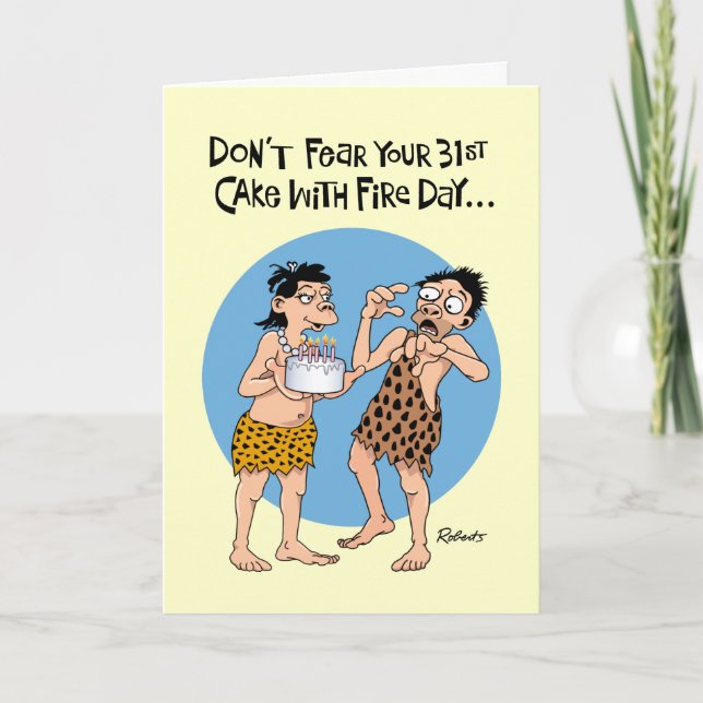 Funny 31st Birthday Card (Front)