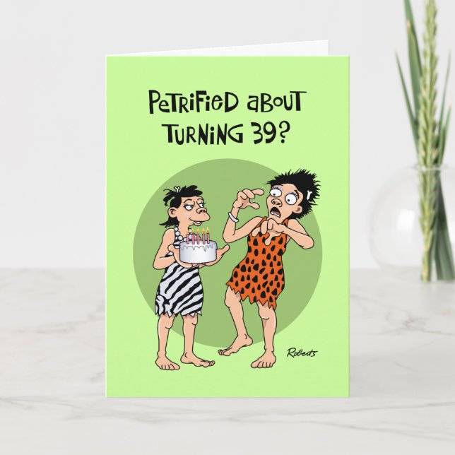 Funny 39th Birthday Card (Front)