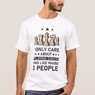 Funny 3 People Playing Chess T-Shirt