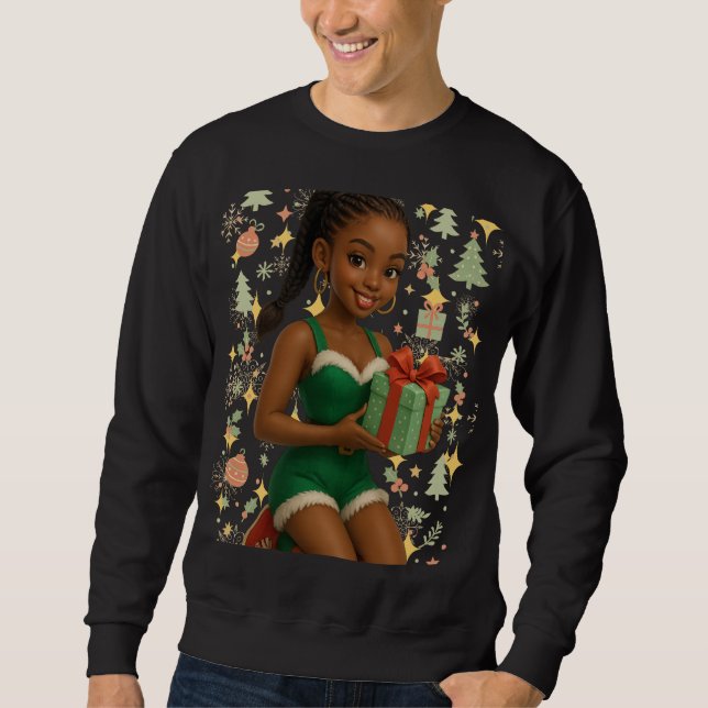Funny 3D Cartoon Ugly Christmas Sweatshirt (Front)