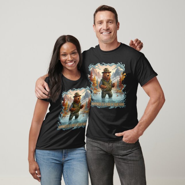 Funny 3D Fly Fishing Fishing T-Shirt (Unisex)