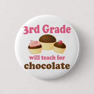 Funny 3rd Grade Teacher Button