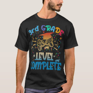 Funny 3th Grade Level Complete Video Gamer 2021 Gr T-Shirt