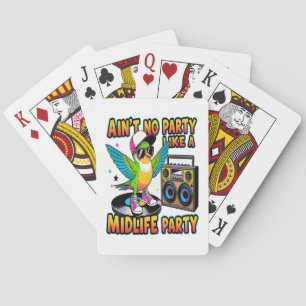 Funny 40+ Birthday Celebration Playing Cards