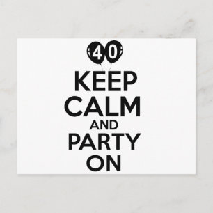 Funny 40 year old designs postcard