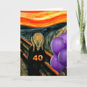 Funny 40th Birthday Card