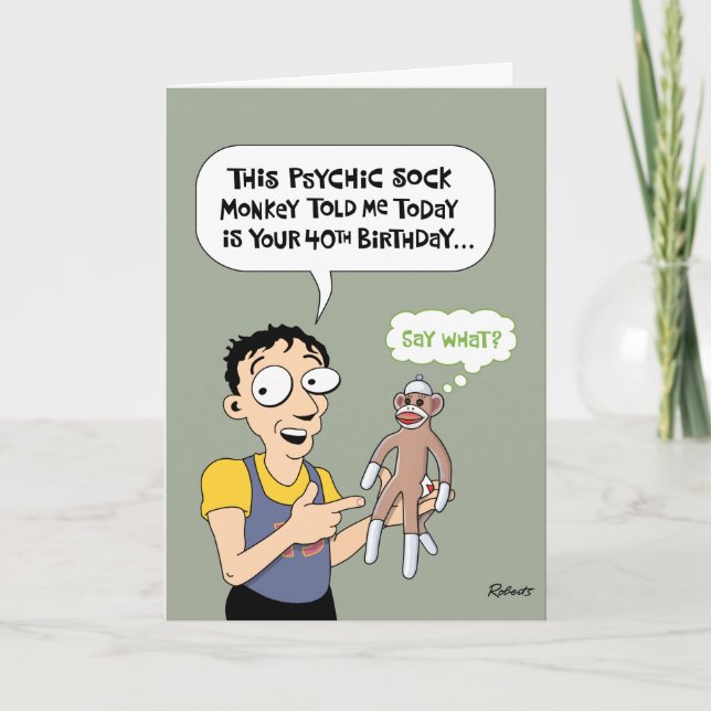 Funny 40th Birthday Card (Front)