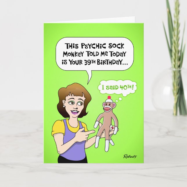 Funny 40th Birthday Card (Front)