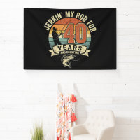 funny 40th birthday fishing gift
