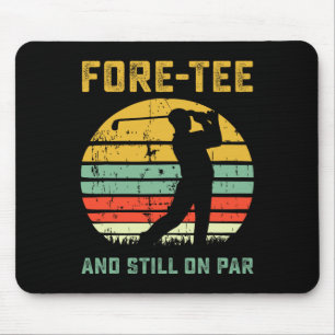 Funny 40th Birthday Golf Pun Golfing 40 Year Old G Mouse Pad