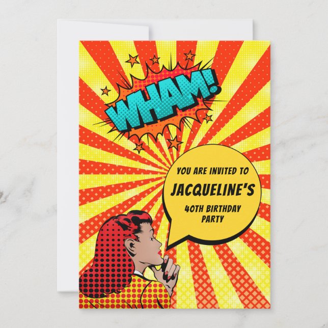 Funny 40th Birthday Invitation (Front)