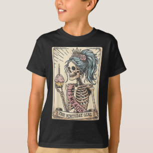 Funny 40th Birthday Skeleton Tarot Card Retro Goth T-Shirt