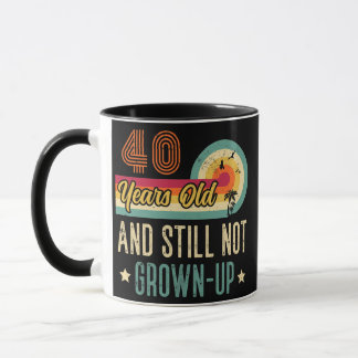 Funny 40th Birthday Vintage 40 Years Old Mug