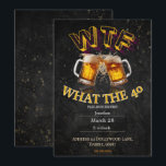 Funny 40th Birthday WTF Who’s Turning 40 Sarcastic Invitation<br><div class="desc">Make turning 40 unforgettable with this funny “WTF Who’s Turning 40?” birthday invitation, designed for a bold milestone birthday celebration with humour and style. Perfect for a 40th birthday party, surprise 40th birthday, adult birthday event, or sarcastic party theme, this customisable invitation adds personality to your special day. Personalise the...</div>