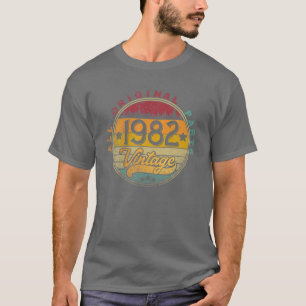 Funny 40Th Vintage 1982 T 40 Years Old Birthday Gi T-Shirt