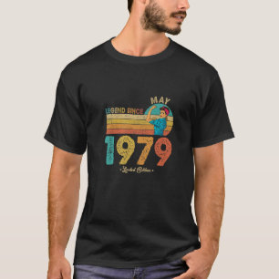 Funny 43Rd Birthday May 1979 Legend Since 1979 43 T-Shirt
