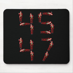 Funny 45 47 Trump Dance Santa Claus Christmas Xmas Mouse Pad