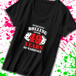 Funny 49th Anniversary Couples Married 49 Years T-Shirt