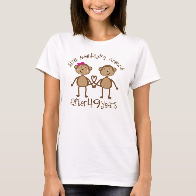 Funny 49th Wedding Anniversary T-Shirt (Front)