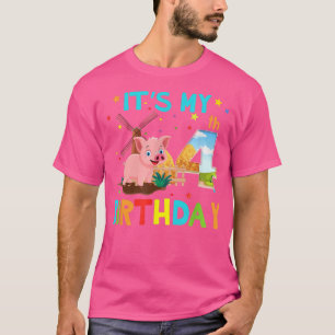 Funny 4th Birthday Shirts Pig Shirt 4 Year Old Bir