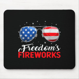 Funny 4th July Independence Day Patriot American Mouse Pad