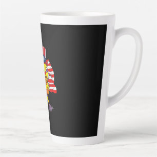 Funny 4th Of July 2021 Beekeeper American Latte Mug