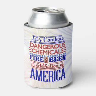 Funny 4th of July Beer Fireworks | Independence Can Cooler
