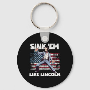 Funny 4th Of July Cornhole Ckyard Games Bbq July 4 Key Ring