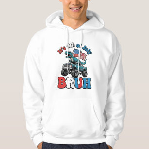 Funny 4th of July Dinosaur Monster Truck Shirt_1 Hoodie
