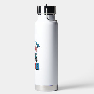 Funny 4th of July Dinosaur Monster Truck Shirt_1 Water Bottle