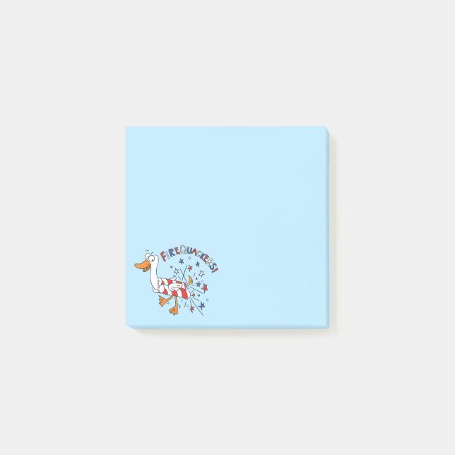 Funny 4th of July Duck Cute Kids Post-it Notes (Front)