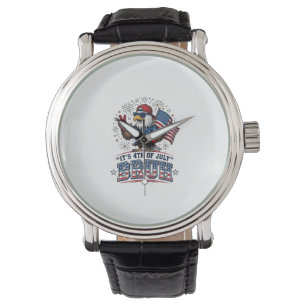 Funny 4th of July Eagle Bruh Patriotic Shirt Desig Watch