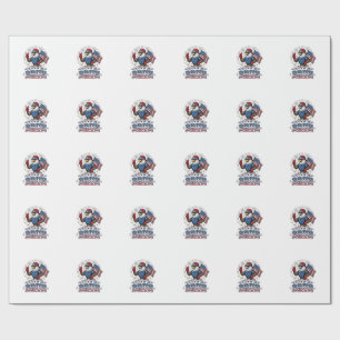 Funny 4th of July Eagle Bruh Patriotic Shirt Desig Wrapping Paper