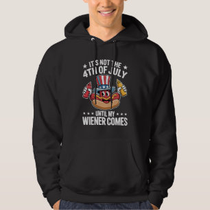 Funny 4th of July Hot Dog Graphic Hoodie