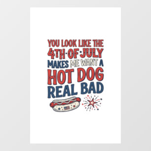 Funny 4th of July Hot Dog Patriotic Shirt Design_1