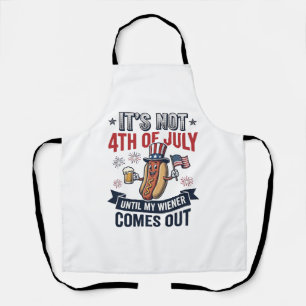 Funny 4th Of July Hot Dog Vintage Patriotic Shirt_ Apron