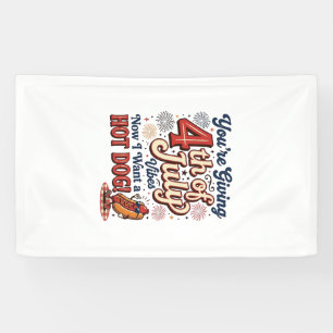 Funny 4th of July Hot Dog Vintage Shirt Design_1 Banner