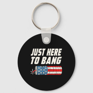 Funny 4th Of July Key Ring
