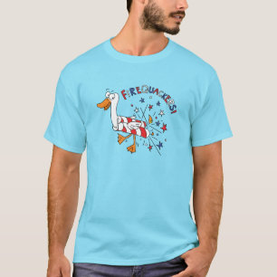 Funny 4th of July Kids Cartoon T-Shirt