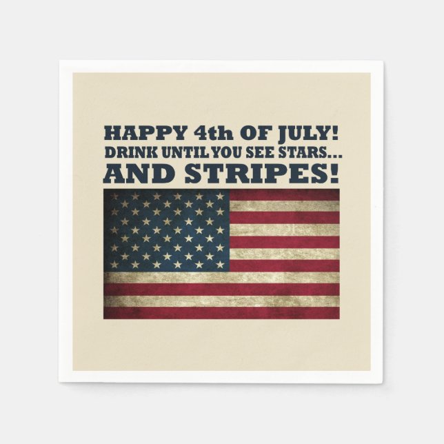 Funny 4th of july napkin (Front)