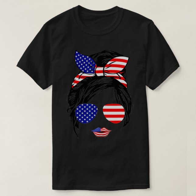 Funny 4th Of July Patriotic American Flag Fourth O T-Shirt (Design Front)