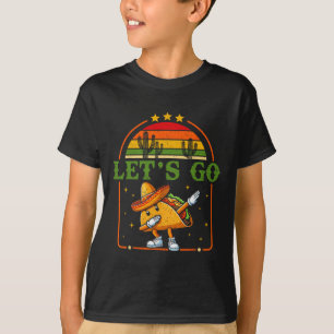 Funny 4th Of July Patriotic Dabbing Taco Meme Let' T-Shirt
