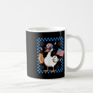 Funny 4th Of July Patriotic Silly Goose American B Coffee Mug