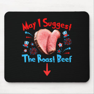 Funny 4th Of July Raunchy Humour Mouse Pad